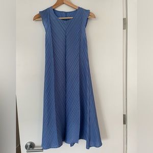 Pleats please issey miyake aline dress periwinkle blue